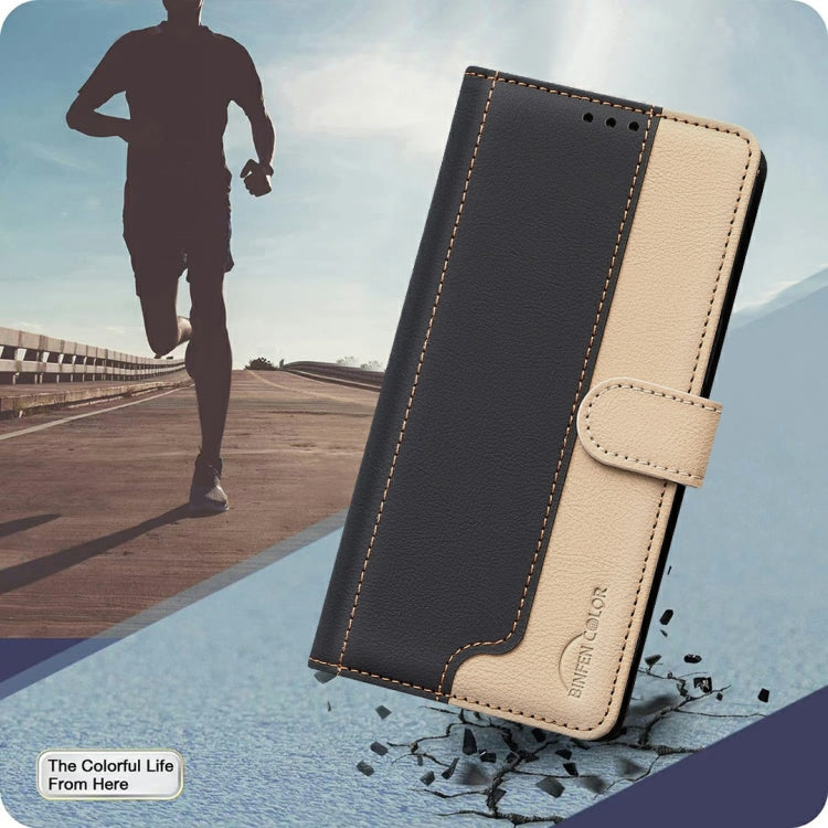 Funda de Cuero Antirrobo con Protección Rfid para Teléfono Tecno Spark 30 4G (Negro)