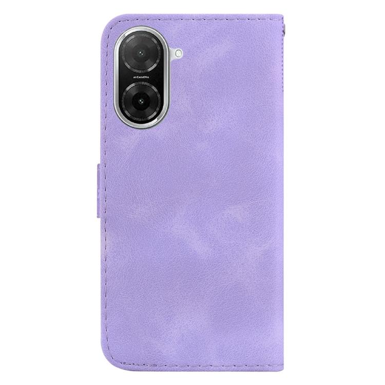 Funda de cuero con relieve de siete formas para Redmi A5 4G (171,7 mm) (morado)