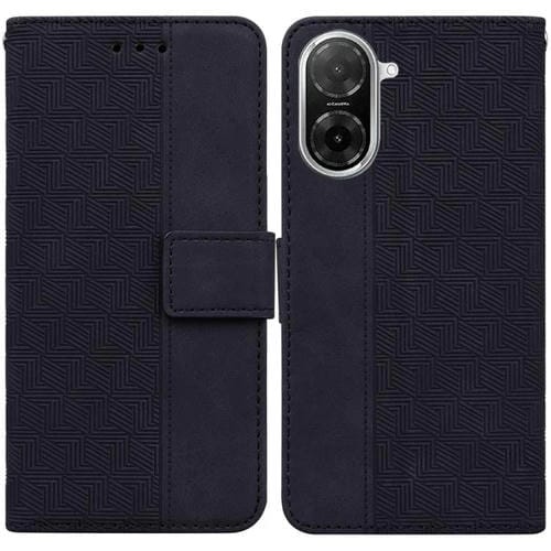 Funda de cuero con relieve geométrico para Redmi A5 4G (171,7 mm) (negro)