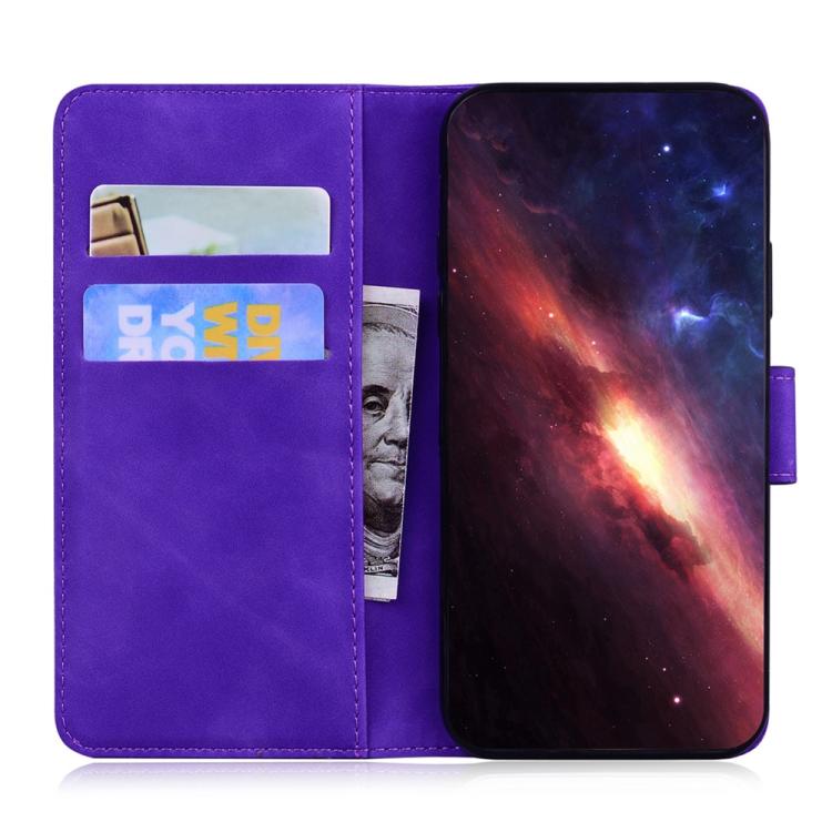 Funda de cuero con tapa para Redmi A5 4G (171,7 mm), color puro y tacto suave (morado)