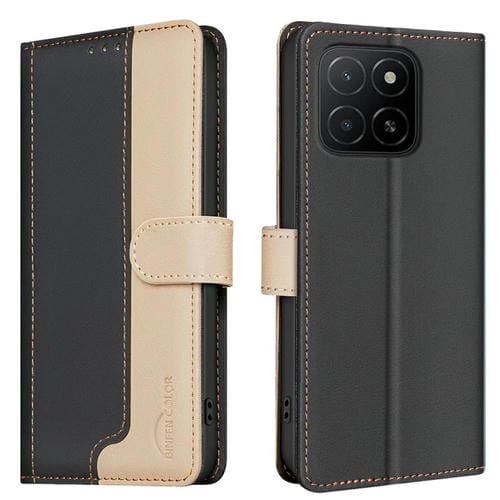 Funda de Cuero Antirrobo Rfid para Honor X5B (Negro) a Juego con Color