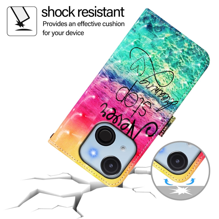 Funda de Cuero con Tapa Horizontal y Pintura 3D para Itel A50C (Chasing Dreams)