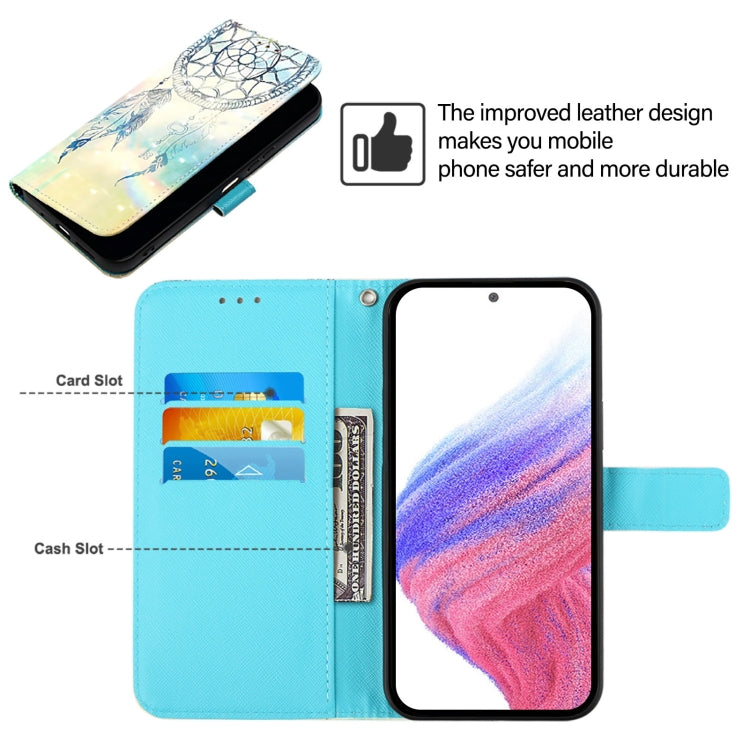 Funda de Cuero con Tapa Horizontal y Pintura 3D para Itel A80 4G (Dream Wind Chimes)