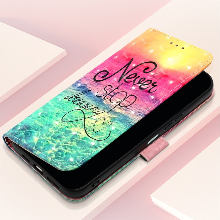 Funda de Cuero con Tapa Horizontal y Pintura 3D para TCL 30Z T602Dl (Chasing Dreams)