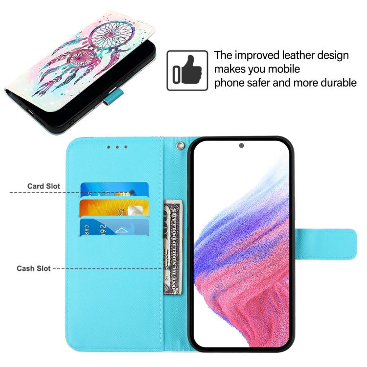 Funda de Cuero con Tapa Horizontal y Pintura 3D para Infinix Hot 9/Hot 9 Pro (Campanas de Viento)