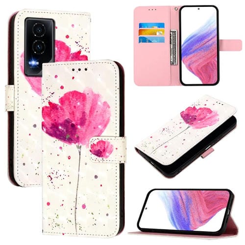 Funda de Cuero con Tapa Horizontal y Pintura 3D para Honor Gt (Flor)