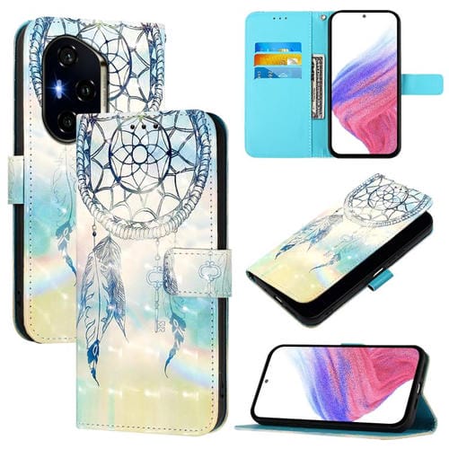 Funda de Cuero con Tapa Horizontal y Pintura 3D para Honor 300 Pro/300 Ultra (Dream Wind Chimes)