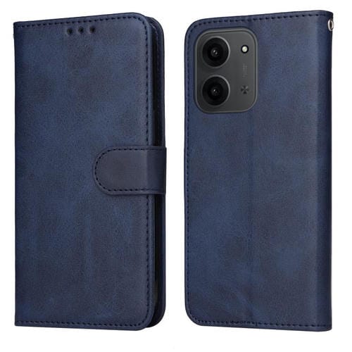 For Redmi 15C 4G 173.1mm / 15C 5G 173.1mm Classic Calf Texture Flip Leather Phone Case(Blue)