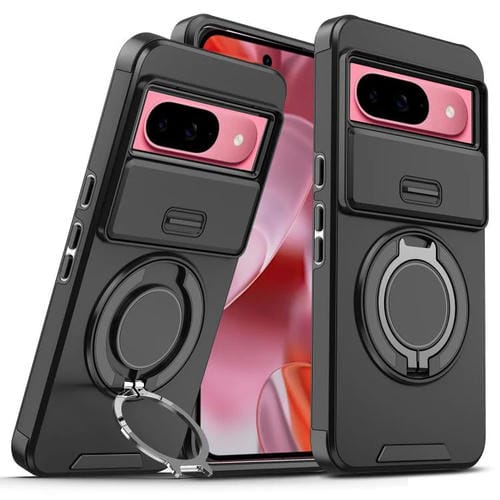 Funda con anillo deslizante para Google Pixel 10/10 Pro (negra)