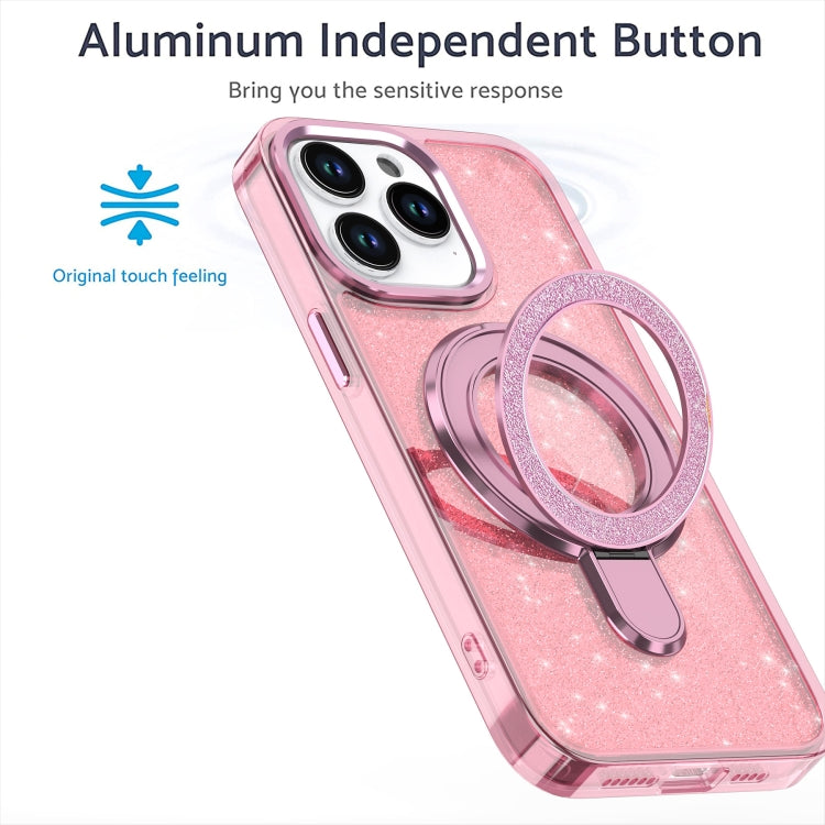 Funda para Teléfono Magsafe con Soporte de Anillo para iPhone 11 (Rosa)