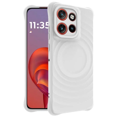 Funda Blanda Imak Uc-6 Series para Motorola Moto S50 5G con Diseño de Escarcha (Blanca)