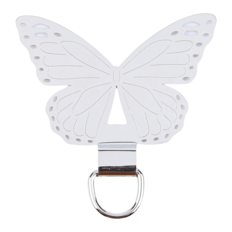 Junta de Fijación para Cordón de Teléfono Móvil Metal Forma de Mariposa (Plateada)