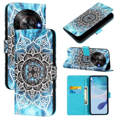 Funda de Teléfono Cuero ZTE Blade A75 5G Nubia Focus Mandala Submarino