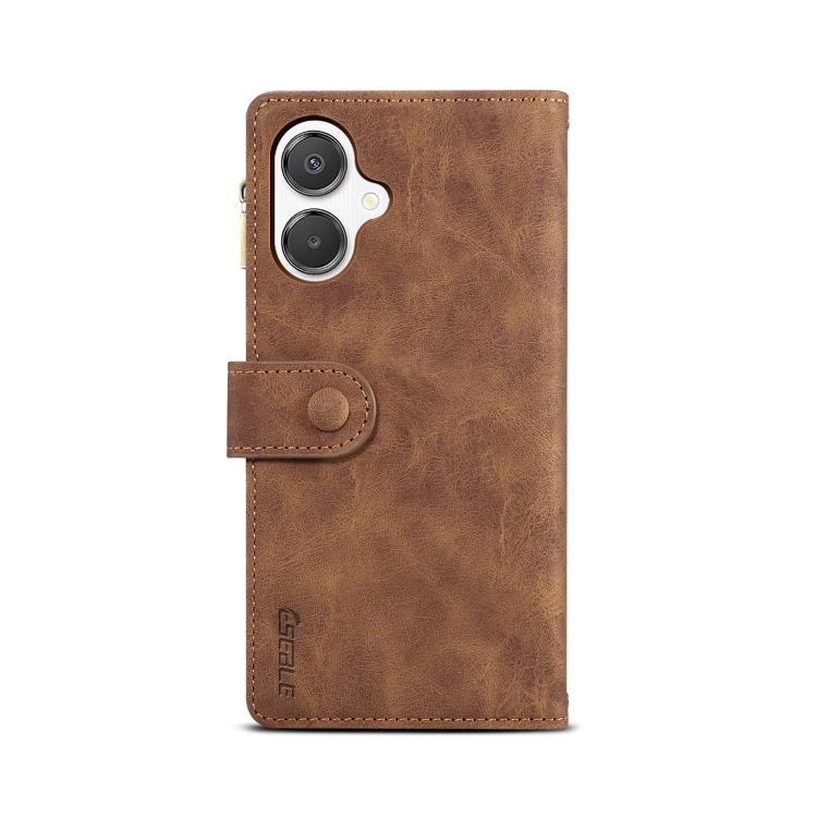 Funda de cuero con tapa RFID para Samsung Galaxy A07 4G ESEBLE, estilo retro esmerilado (marrón)