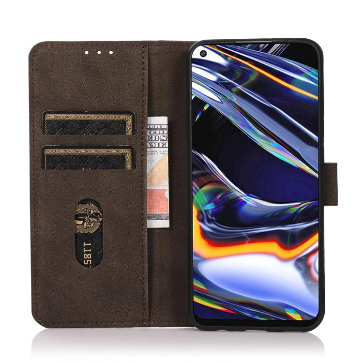 Funda de cuero con textura mate KHAZNEH para Samsung Galaxy A07 5G (marrón)