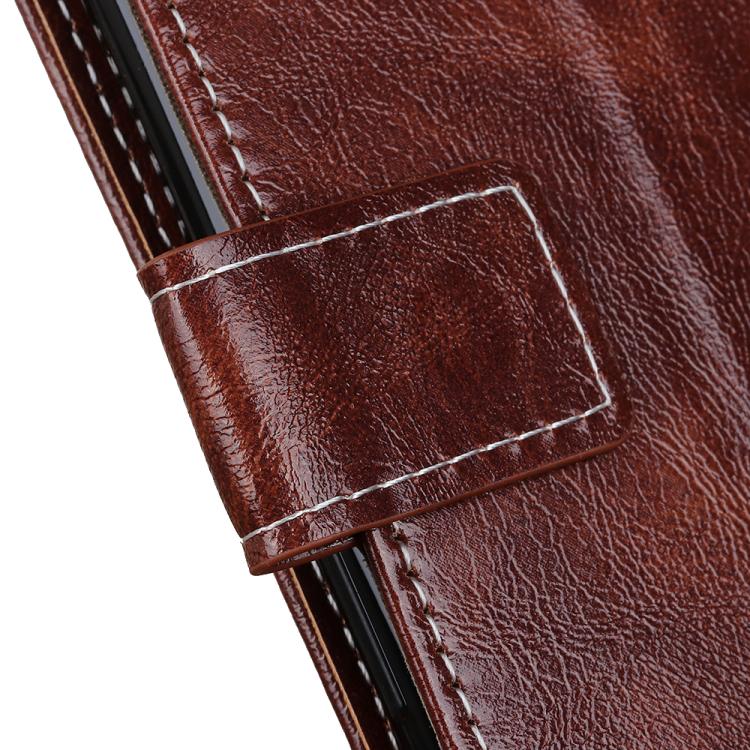 Funda de cuero con textura retro de caballo loco para Samsung Galaxy A07 5G (marrón)