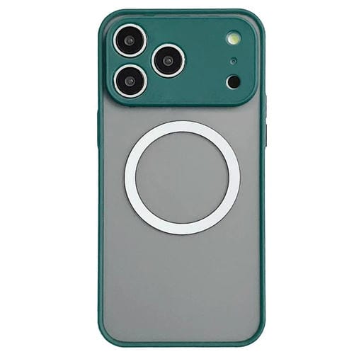 Funda MagSafe con diseño de ojo de halcón para iPhone 17 Pro Max (verde oscuro)