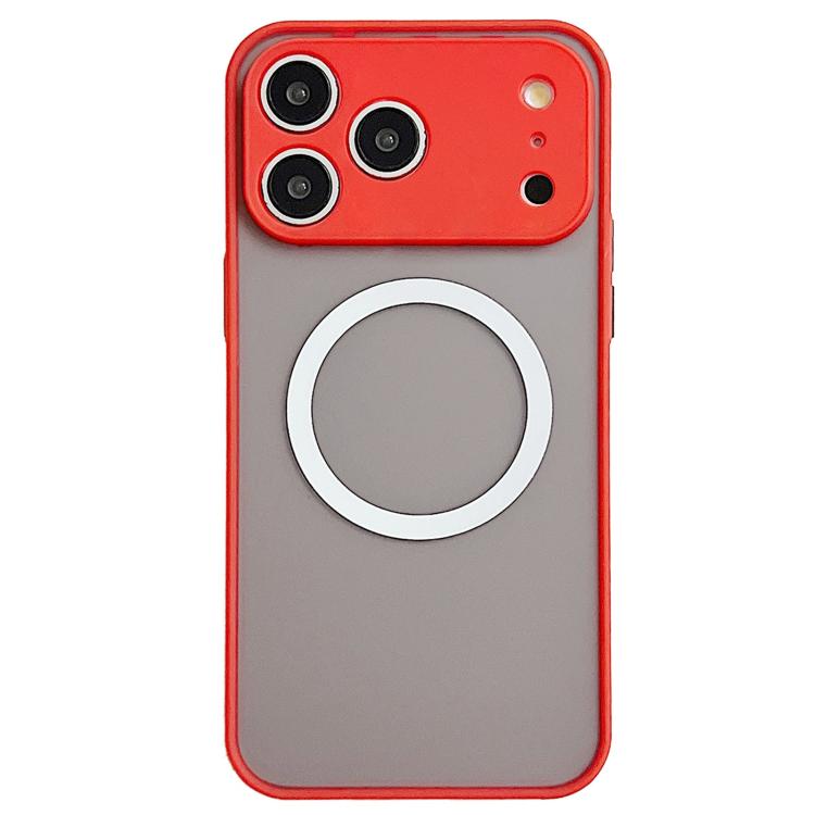 Funda MagSafe con diseño de ojo de halcón para iPhone 17 Pro (roja)
