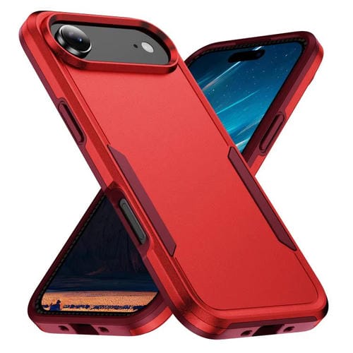 Funda Pioneer Armor de PC y TPU resistente para iPhone 17 Air (rojo y rosa)