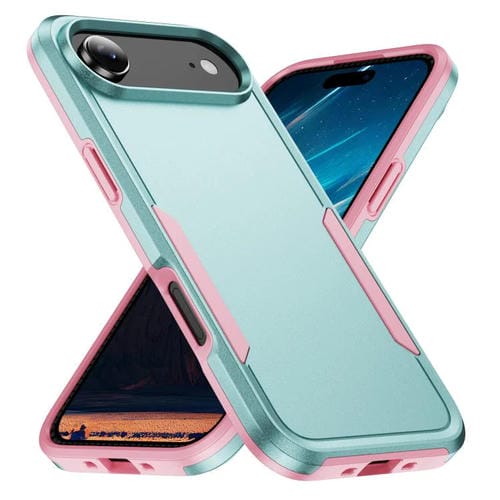Funda Pioneer Armor de PC y TPU resistente para iPhone 17 Air (verde y rosa)