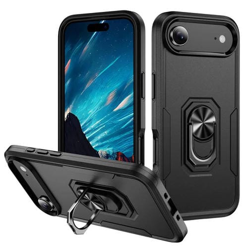 Funda Pioneer Armor de PC y TPU resistente con soporte para iPhone 17 Air (negra)