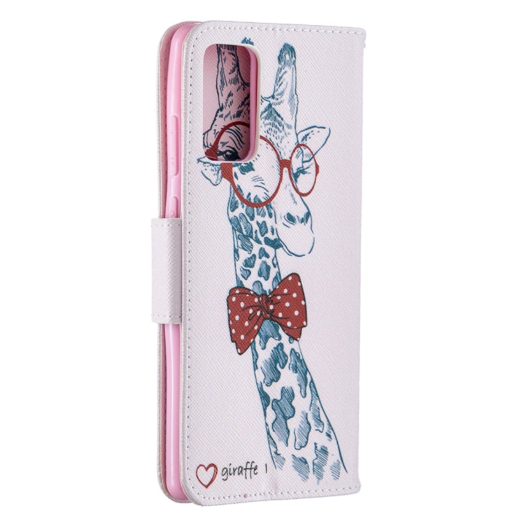 Estuche de Cuero abatible horizontal Samsung Galaxy Note 20 con soporte, ranuras para tarjetas y billetera (Ciervo)