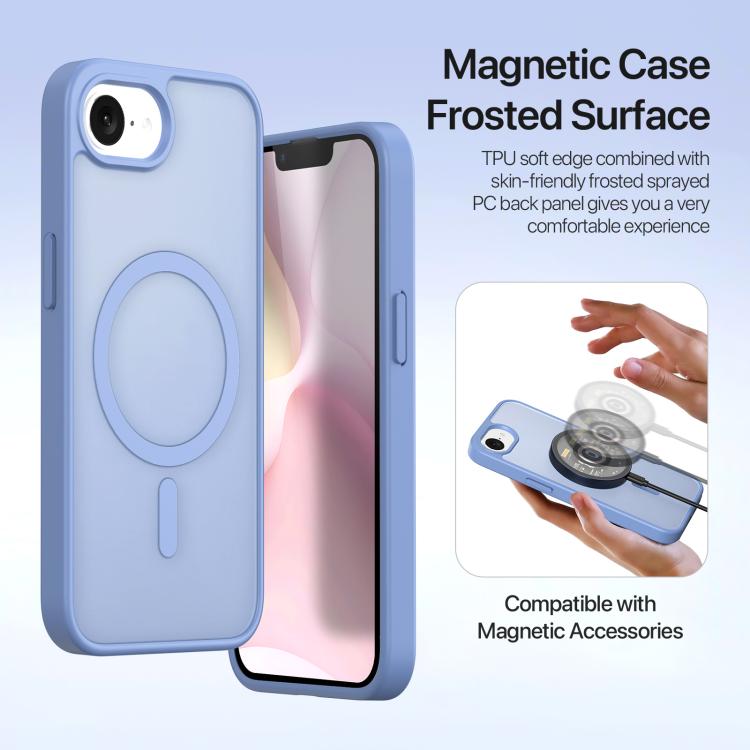 Funda para Teléfono Dux Ducis Lawa Series 2 En 1 para iPhone 16E con Cremallera Desmontable Magsafe y Cordón (Azul Claro)