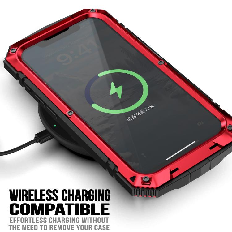 Funda para iPhone 16E R-Just Life Resistente al Agua, al Polvo y a Los Golpes (Roja)