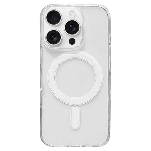 Funda de acrílico transparente de TPU MagSafe para iPhone 16 Pro Max, versión con animación emergente (transparente)