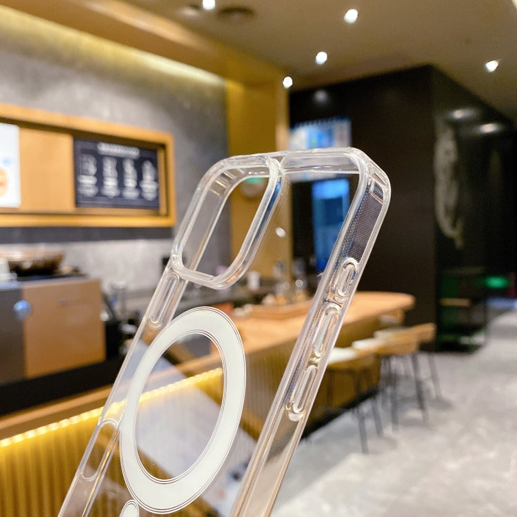 Funda de acrílico transparente de TPU MagSafe para iPhone 16 Pro, versión con animación emergente (transparente)