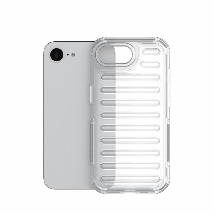 Funda híbrida de TPU y PC con airbag de alta transparencia para iPhone 16e (transparente)