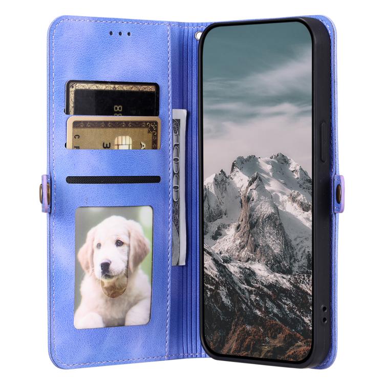 Funda de Piel con Relieve Totem para iPhone 16E (Morado)