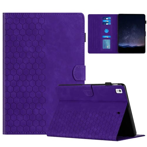 Funda para Tablet Samsung Galaxy Tab A 10.1 T510 (2019) Piel Relieve Panal (Morado)