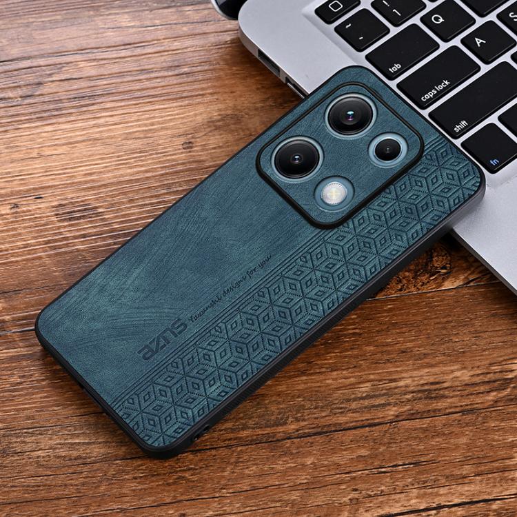 Funda AZNS con relieve 3D para Redmi Note 14S 4G (verde oscuro)