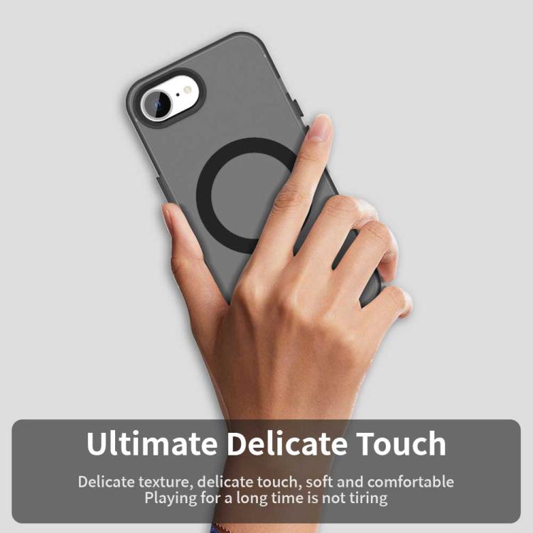 Funda híbrida TPU y PC Candy con Protección Magsafe para iPhone 16E (Negra)