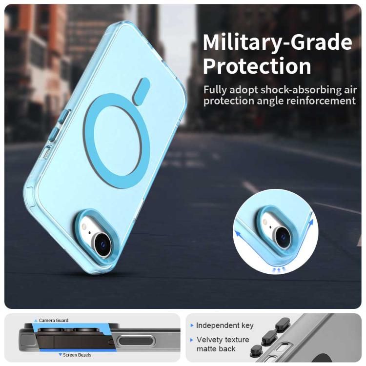 Funda Híbrida TPU y PC Candy con Protección Magsafe para iPhone 16E (Azul)