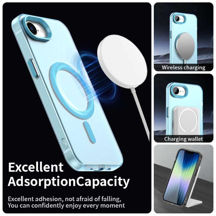 Funda Híbrida TPU y PC Candy con Protección Magsafe para iPhone 16E (Azul)