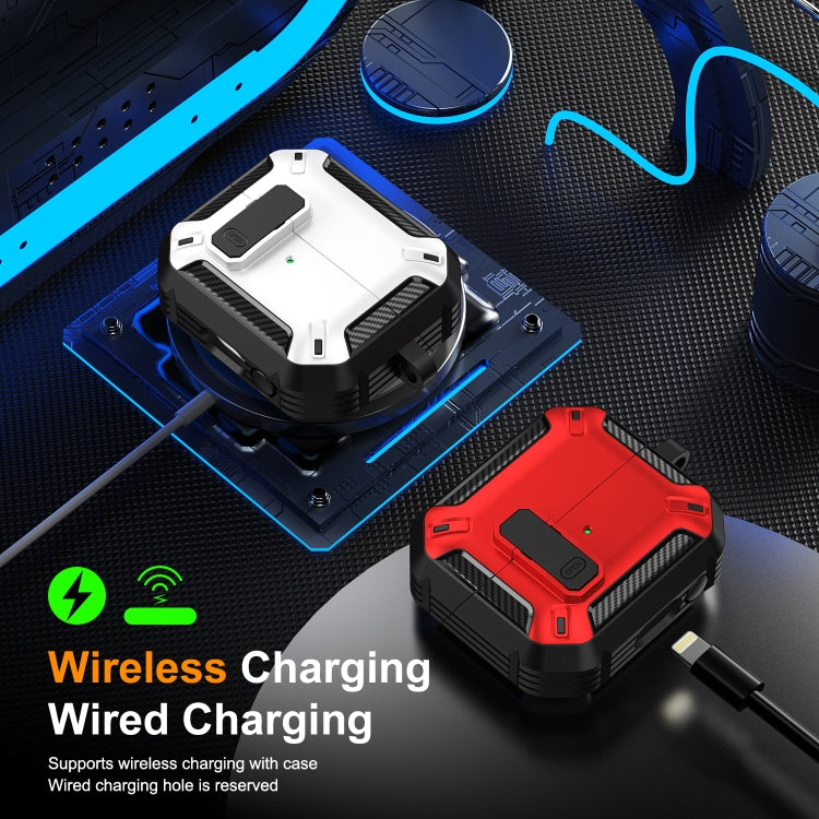 Funda Protectora para Auriculares Samsung Galaxy Buds 3/3 Pro con Interruptor y Gancho (Negro y Verde)