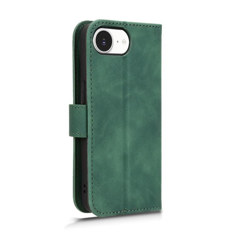 Funda de Cuero con Tapa Magnética para iPhone 16E (Verde)