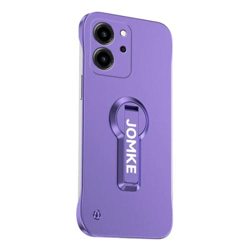 Estuche para Teléfono Honor 80 Se con Soporte Giratorio 360° y Barniz para Hornear (Morado)