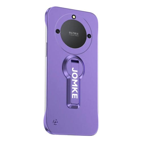 Estuche para Teléfono Honor X40 Soporte Giratorio 360 Grados Barniz para Hornear (Morado)