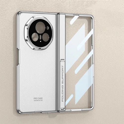 Funda para Teléfono Gkk con Bisagra Magnética y Protección a Prueba de Golpes para Honor Magic V3 (Plateada)