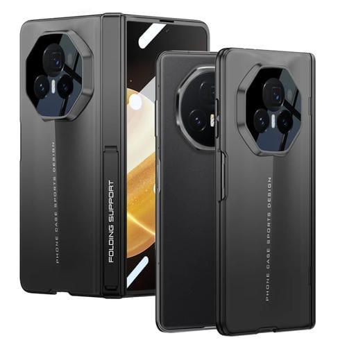 Funda para Teléfono Gkk con Cobertura Total Ultrafina y Hoja Magnética para Honor Magic V3 (Negro)