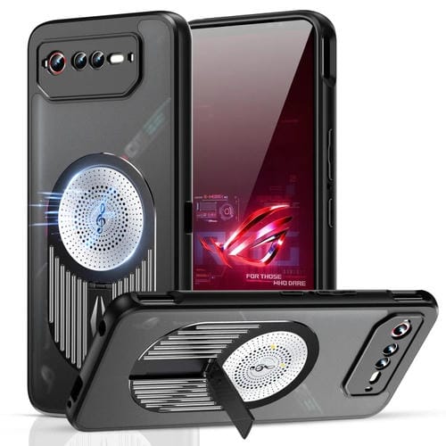 Estuche para Teléfono Asus Rog Phone 6/6 Pro/6D con Soporte Magsafe, Aromaterapia y Disipación de Calor (Negro)