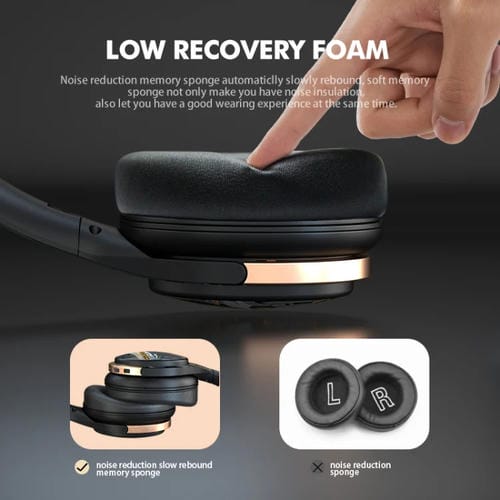 Auriculares inalámbricos Bluetooth A6 Anc Gaming Studio (Beige)