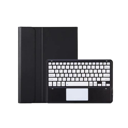 Funda de Cuero para Tableta Huawei Matepad Pro 12.2 con Teclado Bluetooth Desmontable y Panel Táctil (Negro y Blanco)
