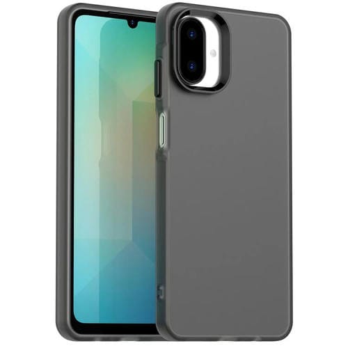 Funda híbrida de TPU a prueba de golpes para Samsung Galaxy A07 4G Candy PC (negro)