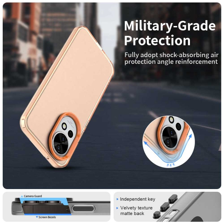 Funda híbrida TPU Huawei Nova 12 Candy PC a prueba de golpes (Naranja)