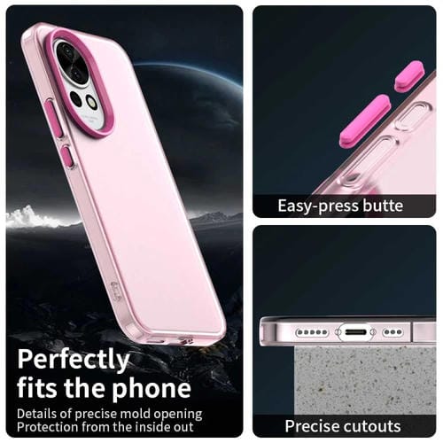 Funda Híbrida TPU para Huawei Nova 12 Candy PC a Prueba de Golpes (Roja)