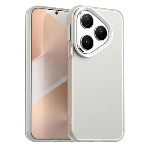 Funda híbrida de TPU a prueba de golpes para Huawei Pura 80 Candy PC (blanca)